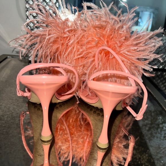 Bottega Veneta Feather Dot Sandals in flamingo - Picture 7 of 8